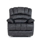 Sillón reclinable manual extra grande tapizado en tela