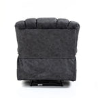 Sillón reclinable manual extra grande tapizado en tela