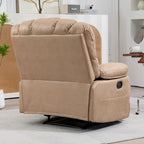 Sillón reclinable manual extra grande tapizado en tela