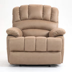 Sillón reclinable manual extra grande tapizado en tela