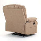 Sillón reclinable manual extra grande tapizado en tela
