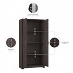 Cabot Tall Storage Cabinet with Doors by Bush Furniture
