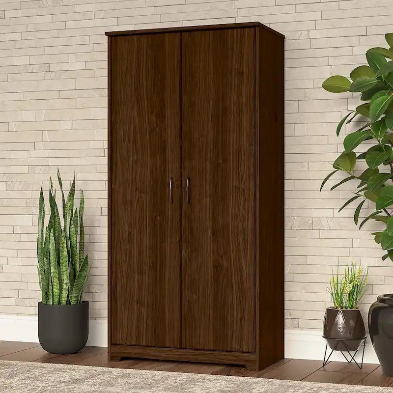Cabot Tall Storage Cabinet with Doors by Bush Furniture