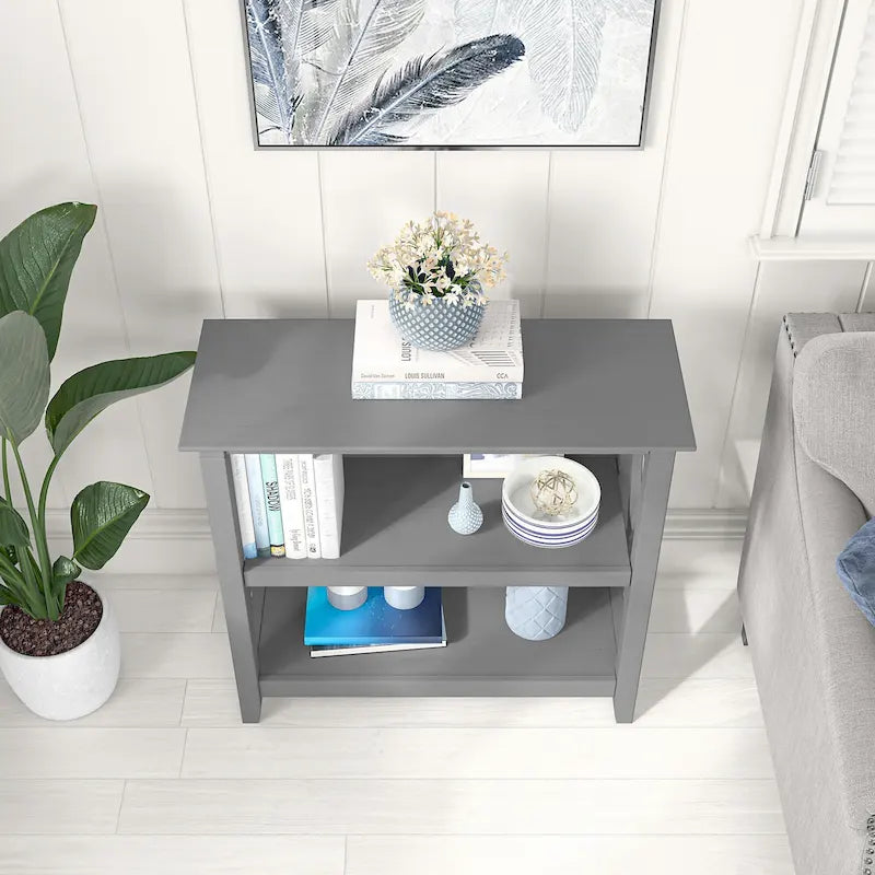 Key West Small 2 Shelf Bookcase by Bush Furniture