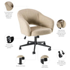 Bush Furniture Fairfax Mid Century Modern Desk Chair for Home Office