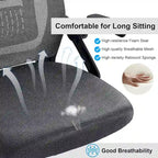 Javlergo Office Chair Mid Back Swivel Lumbar Support Desk Chair, Computer Ergonomic Mesh Chair with Armrest