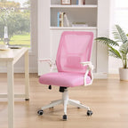 Javlergo Office Chair Mid Back Swivel Lumbar Support Desk Chair, Computer Ergonomic Mesh Chair with Armrest