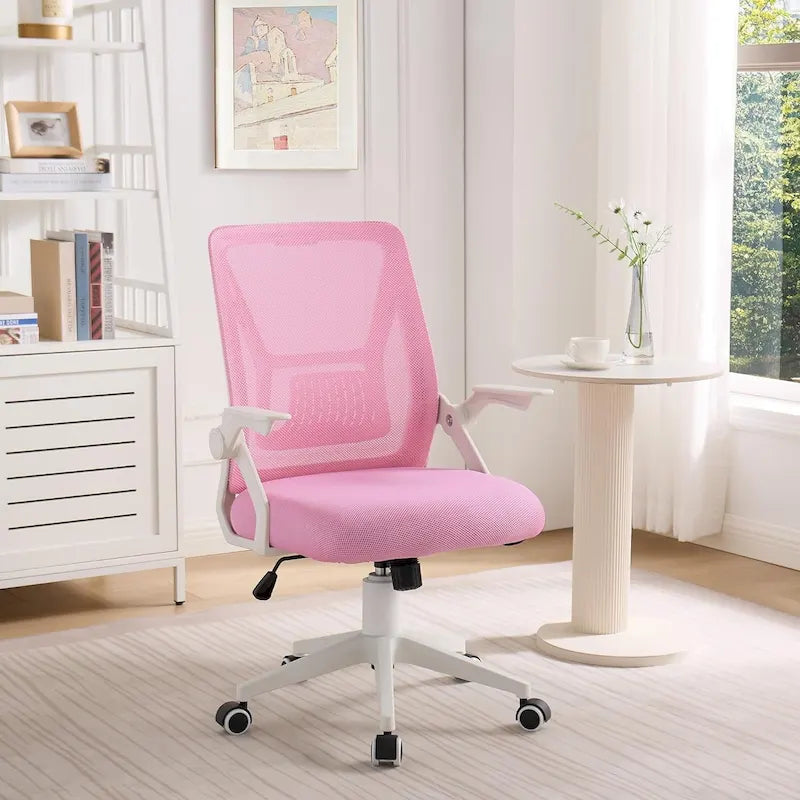 Javlergo Office Chair Mid Back Swivel Lumbar Support Desk Chair, Computer Ergonomic Mesh Chair with Armrest