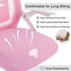 Javlergo Office Chair Mid Back Swivel Lumbar Support Desk Chair, Computer Ergonomic Mesh Chair with Armrest