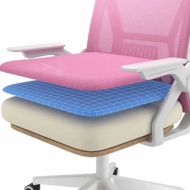 Javlergo Office Chair Mid Back Swivel Lumbar Support Desk Chair, Computer Ergonomic Mesh Chair with Armrest