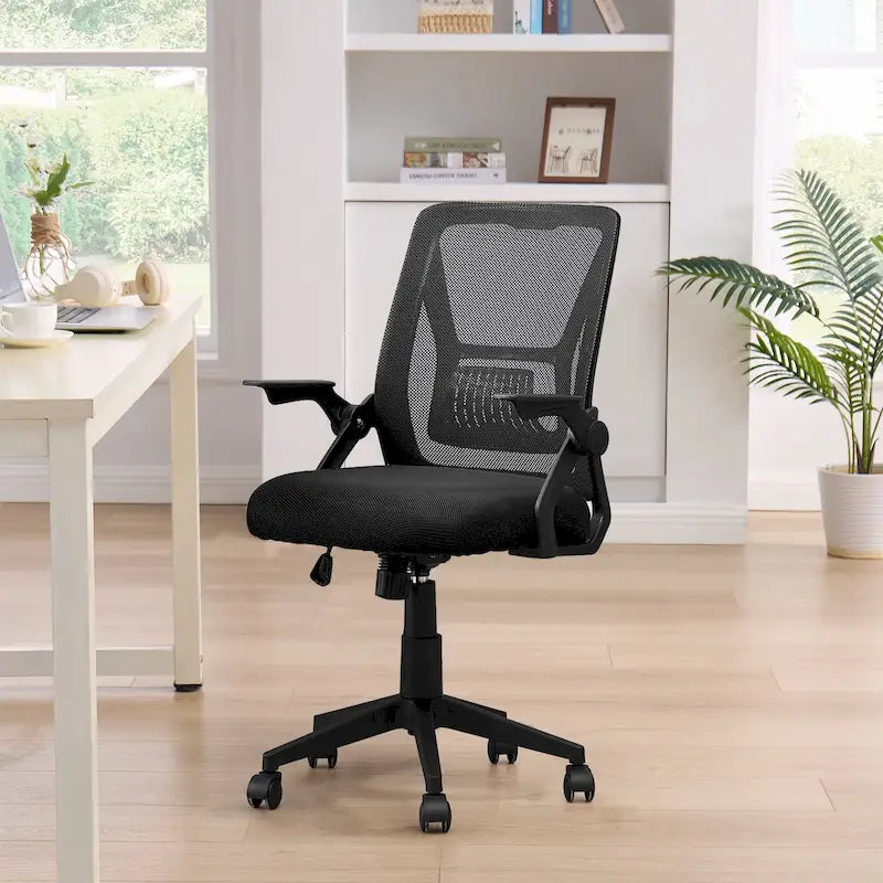 Javlergo Office Chair Mid Back Swivel Lumbar Support Desk Chair, Computer Ergonomic Mesh Chair with Armrest