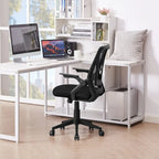 Javlergo Office Chair Mid Back Swivel Lumbar Support Desk Chair, Computer Ergonomic Mesh Chair with Armrest