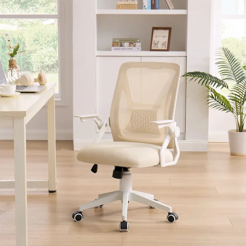 Javlergo Office Chair Mid Back Swivel Lumbar Support Desk Chair, Computer Ergonomic Mesh Chair with Armrest