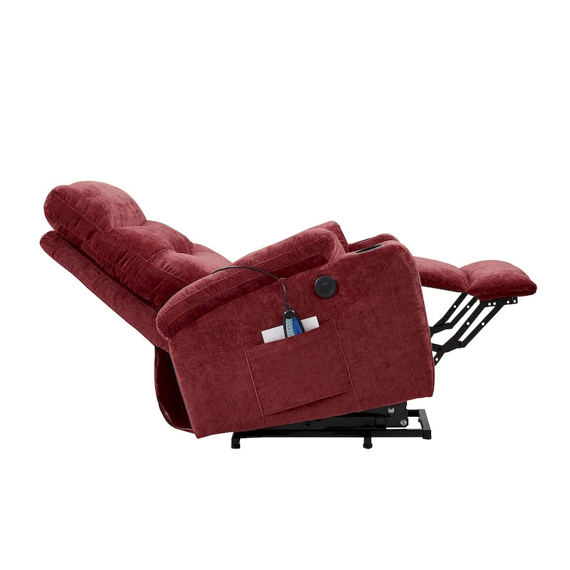 Christopher Knight Home - Liyasi Electric Power Lift Recliner with Massage, Heat, and Convenient Features