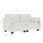 Christopher Knight Home - Sophia Mid-Century Modern Loveseat Sofa