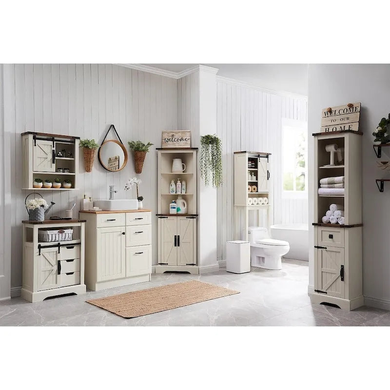 Farmhouse Corner Cabinet, 68 Tall Corner Cabinet, Corner Cabinet