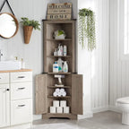 Farmhouse Corner Cabinet, 68 Tall Corner Cabinet, Corner Cabinet