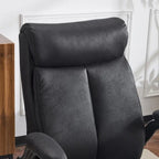 Chaise de bureau pivotante à dossier mi-hauteur 28W avec accoudoirs réglables - N/A