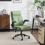 Chaise de bureau pivotante à dossier mi-hauteur 28W avec accoudoirs réglables - N/A
