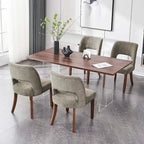 Set of 4 Fabric-upholstered Dining Chairs