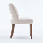 Lot de 4 chaises de salle à manger tapissées de tissu