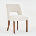 Lot de 4 chaises de salle à manger tapissées de tissu