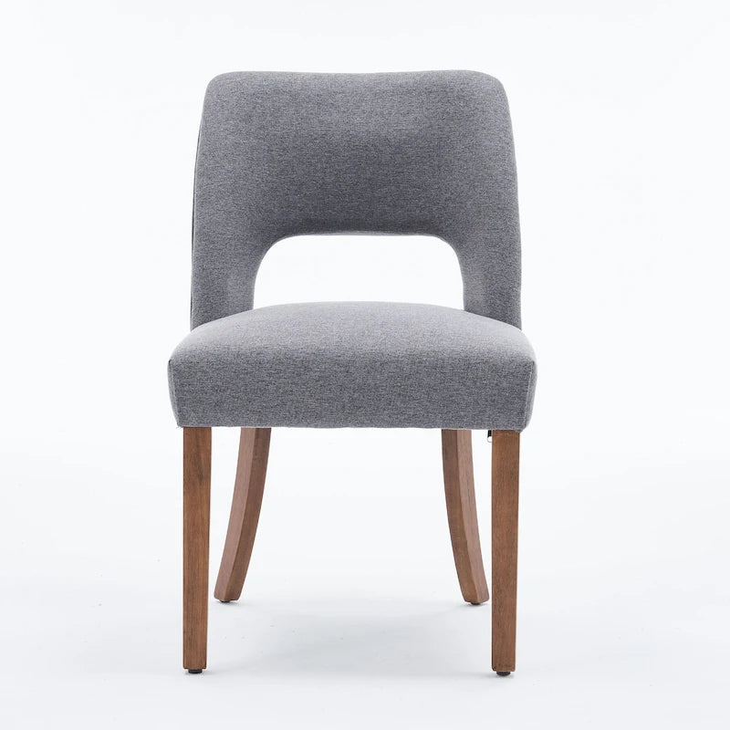 Lot de 4 chaises de salle à manger tapissées de tissu