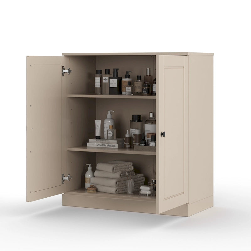 Palace Imports 100% Solid Wood 32 Bathroom Cabinet with Solid Doors and Adjustable Shelves