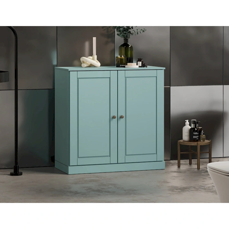 Palace Imports 100% Solid Wood 32 Bathroom Cabinet with Solid Doors and Adjustable Shelves