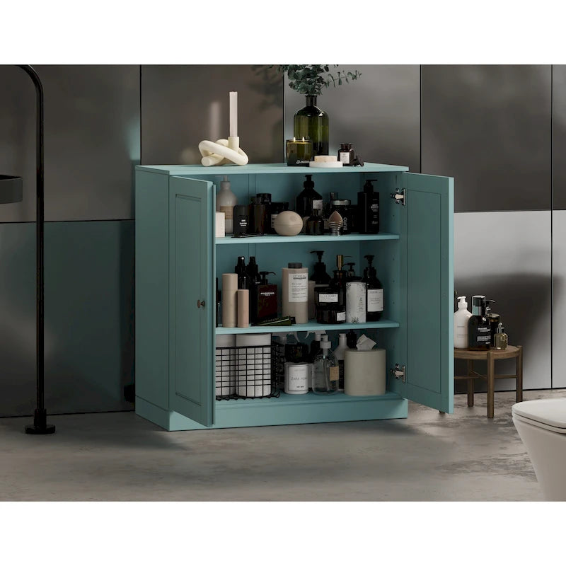 Palace Imports 100% Solid Wood 32 Bathroom Cabinet with Solid Doors and Adjustable Shelves