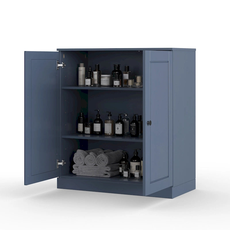 Palace Imports 100% Solid Wood 32 Bathroom Cabinet with Solid Doors and Adjustable Shelves