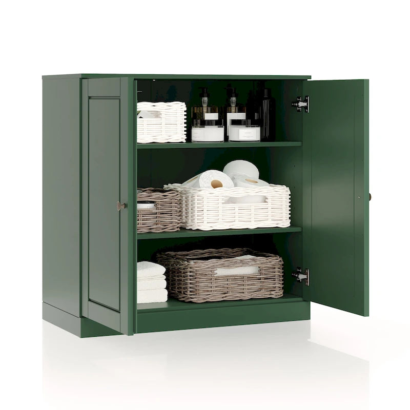 Palace Imports 100% Solid Wood 32 Bathroom Cabinet with Solid Doors and Adjustable Shelves