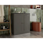 Palace Imports 100% Solid Wood 32 Bathroom Cabinet with Solid Doors and Adjustable Shelves