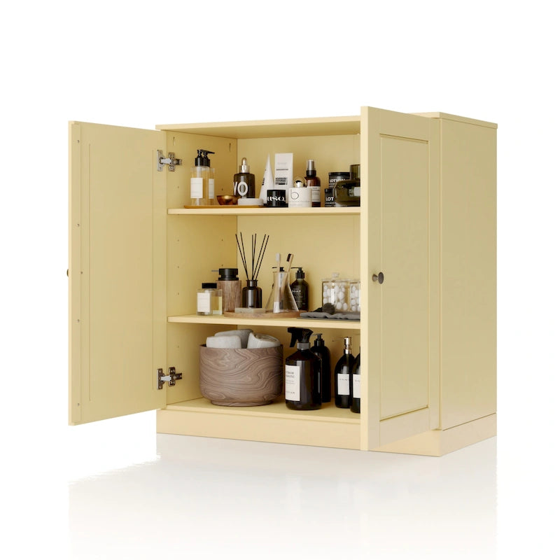 Palace Imports 100% Solid Wood 32 Bathroom Cabinet with Solid Doors and Adjustable Shelves