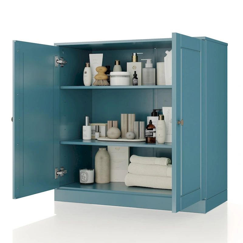 Palace Imports 100% Solid Wood 32 Bathroom Cabinet with Solid Doors and Adjustable Shelves