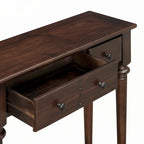Entryway Table with 4 Drawers(Espresso)