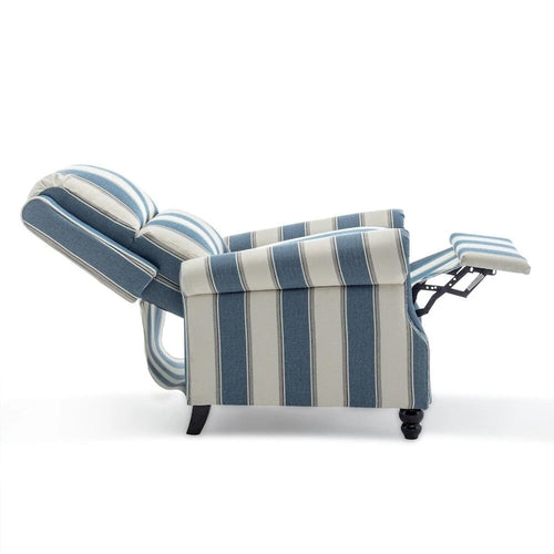 Fauteuil inclinable à dossier rembourré avec clous décoratifs (lot de 2)