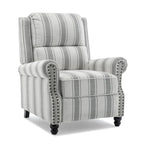 Fauteuil inclinable à dossier rembourré avec clous décoratifs (lot de 2)