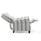 Fauteuil inclinable à dossier rembourré avec clous décoratifs (lot de 2)