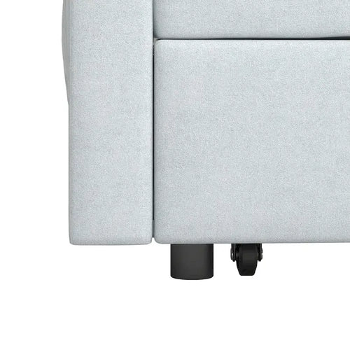 Sofá cama convertible biplaza con respaldo ajustable