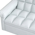 Sofá cama convertible biplaza con respaldo ajustable