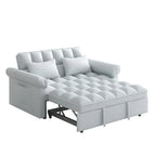 Sofá cama convertible biplaza con respaldo ajustable