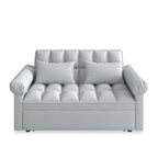 Sofá cama convertible biplaza con respaldo ajustable