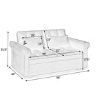 Sofá cama convertible biplaza con respaldo ajustable