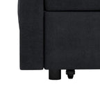 Sofá cama convertible biplaza con respaldo ajustable