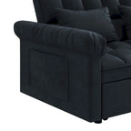 Sofá cama convertible biplaza con respaldo ajustable
