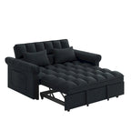 Sofá cama convertible biplaza con respaldo ajustable