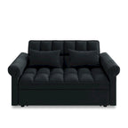 Sofá cama convertible biplaza con respaldo ajustable