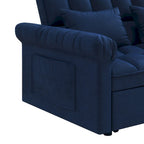 Sofá cama convertible biplaza con respaldo ajustable