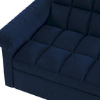 Sofá cama convertible biplaza con respaldo ajustable